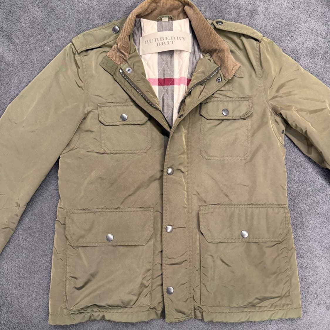 [정품/L] 버버리 브릿 필드 자켓 상품이미지1