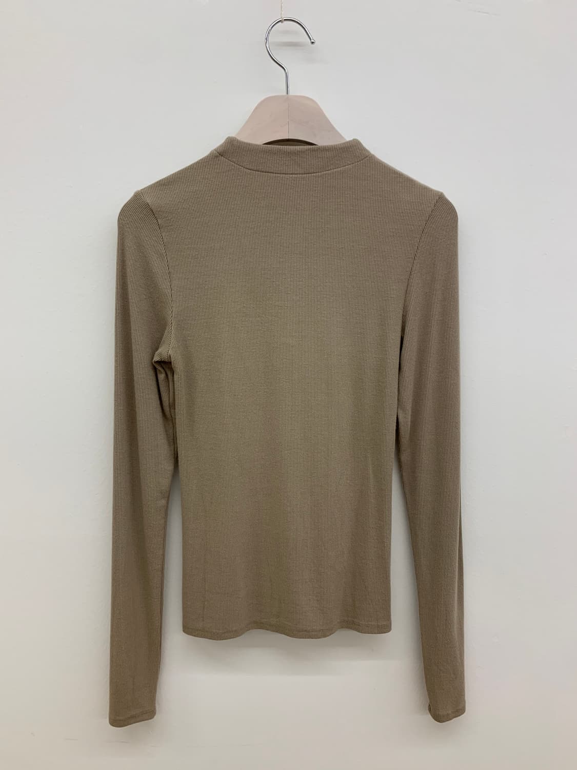 슬림핏 립 반집업 긴팔 ribbed halfzip longsleeve 상품이미지7