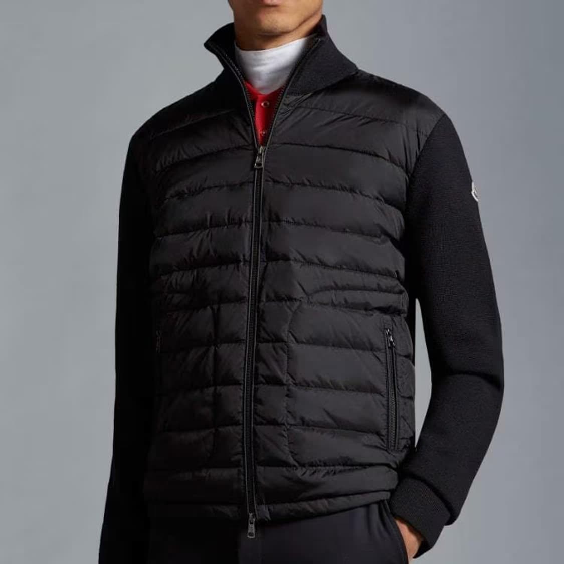 [블랙2XL/새상품급] 몽클레어 니트패딩 김현우 니트패딩 트리콧 블랙 상품이미지6