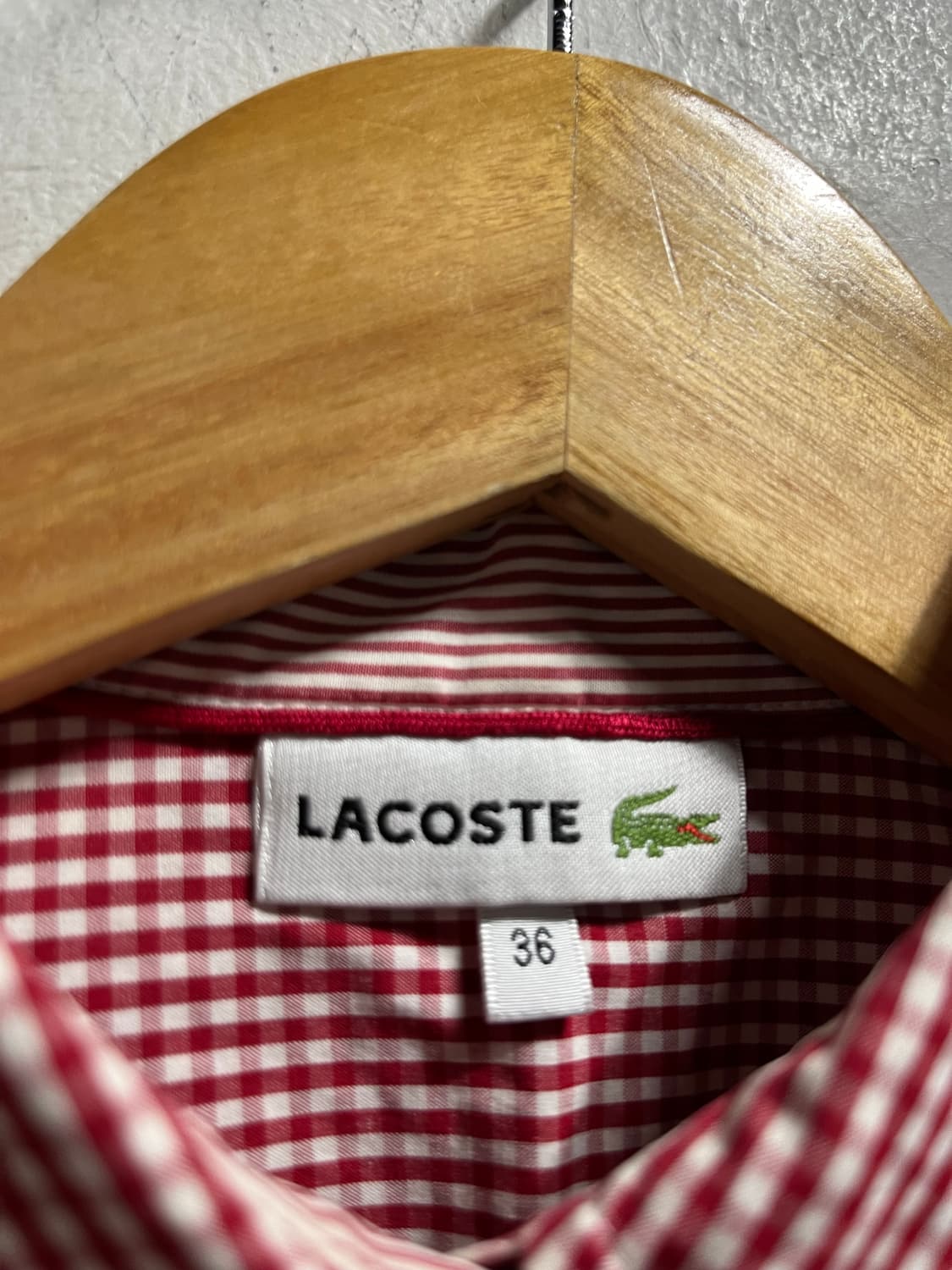(55) 라코스테 코튼 체크 셔츠 남방 상품이미지5
