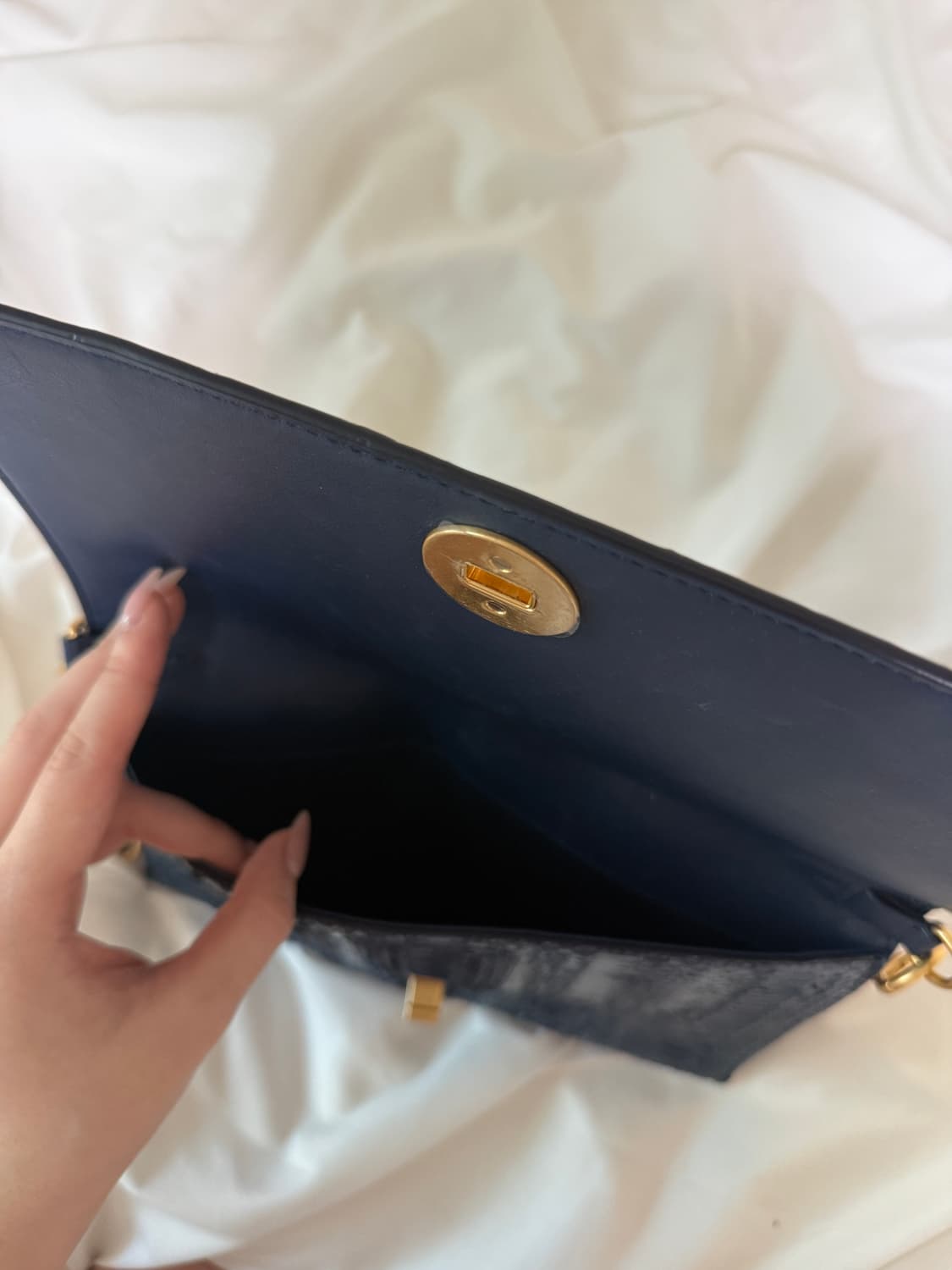 토리버치 파이톤 클러치 겸 크로스백 상품이미지4