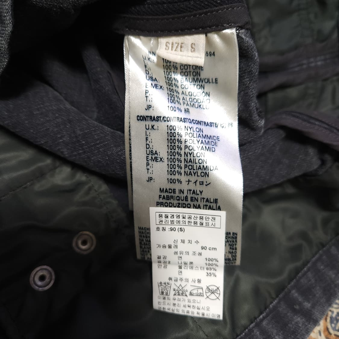 [S] DIESEL VINTAGE 왁스 데님 블레이저 남녀 자켓 상품이미지10