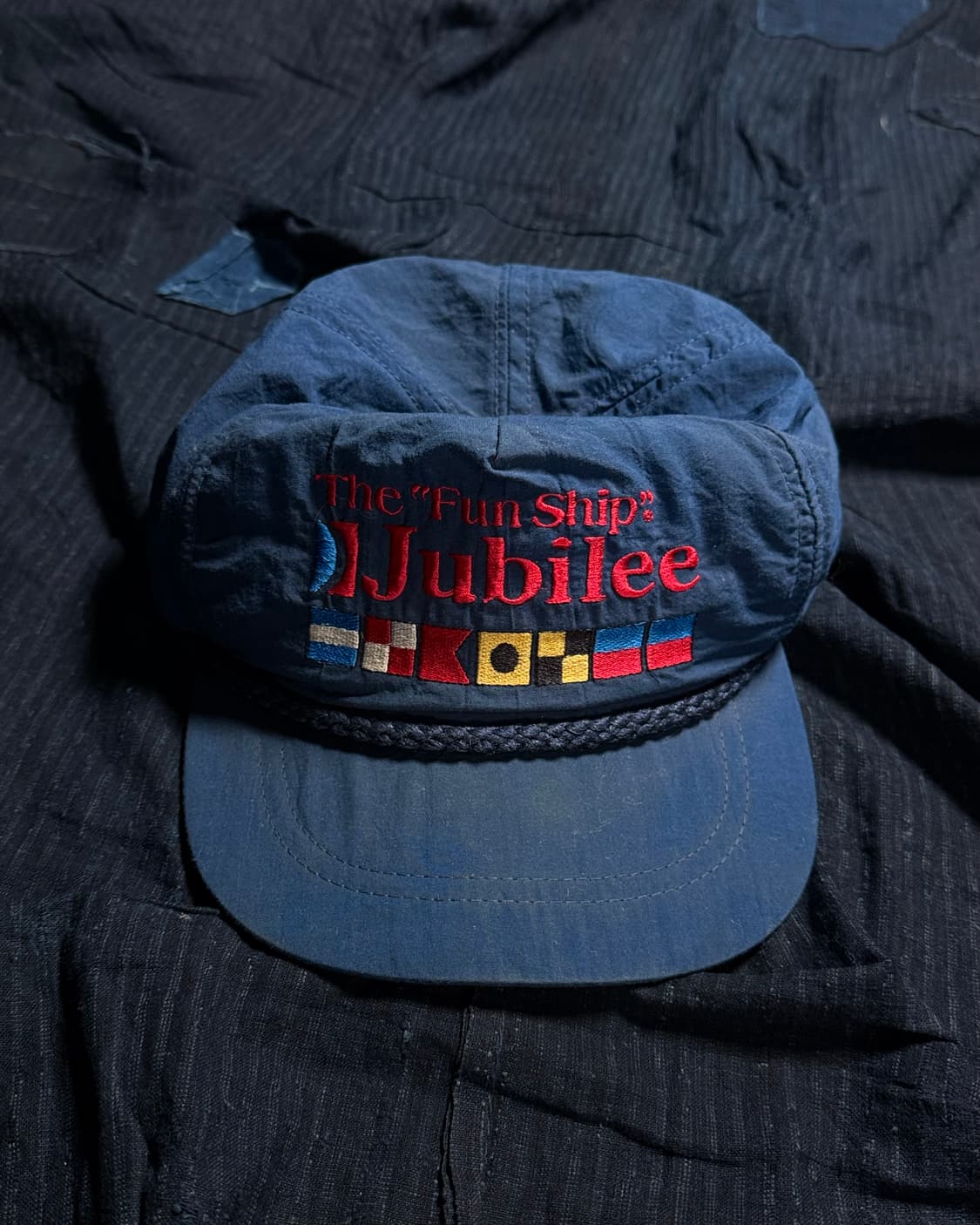 80-90‘s 클래식 스포츠웨어 카니발 더 펀 십 주빌리 블루 캡 OS 상품이미지1