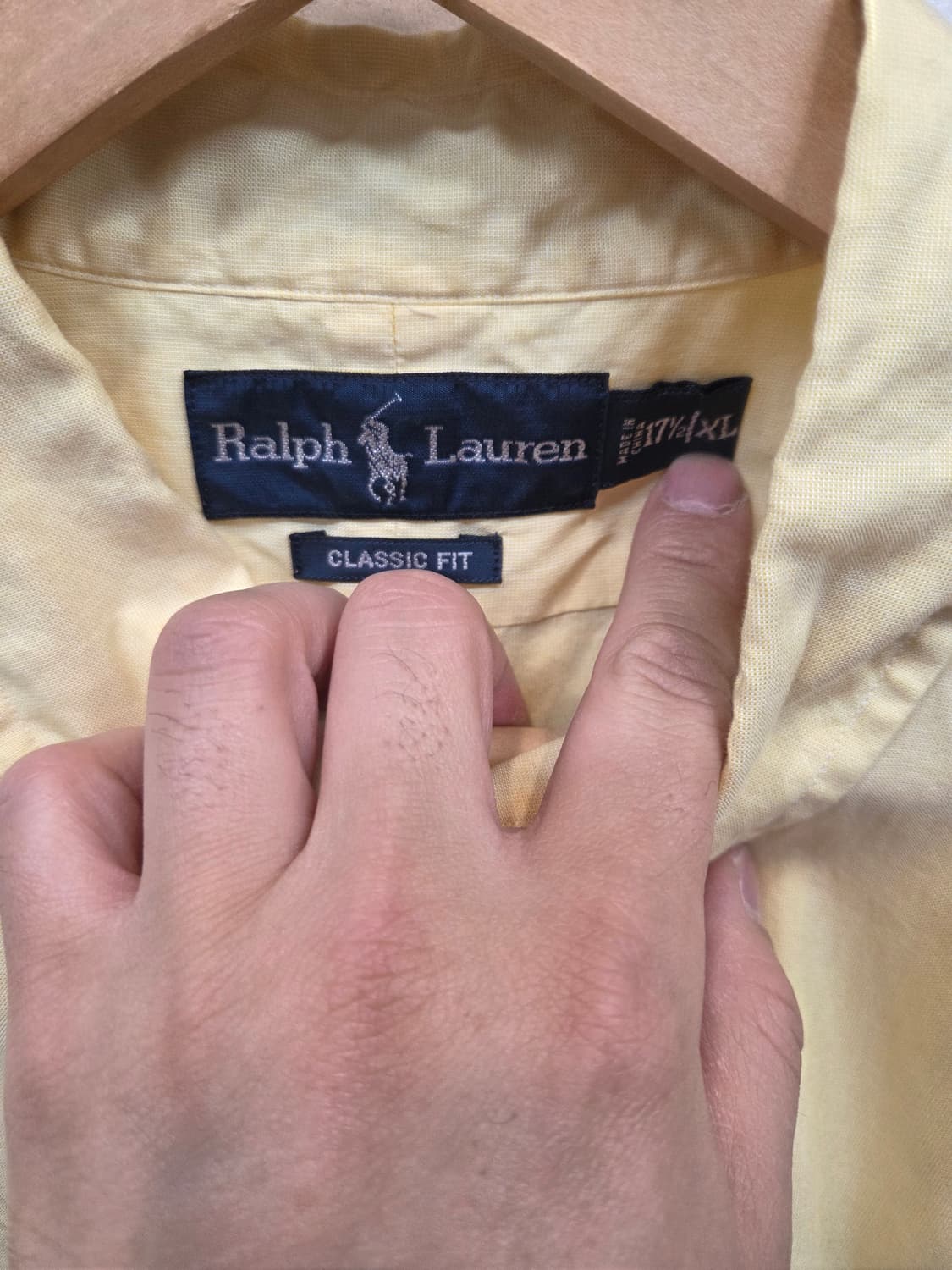 폴로랄프로렌 올드스쿨 셔츠반팔 병아리 xxl  상품이미지3