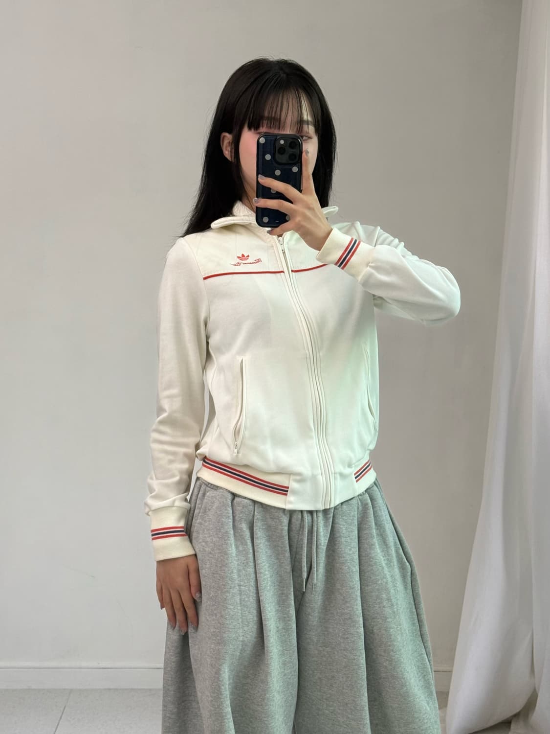 아디다스 화이트 셔링 져지 상품이미지2