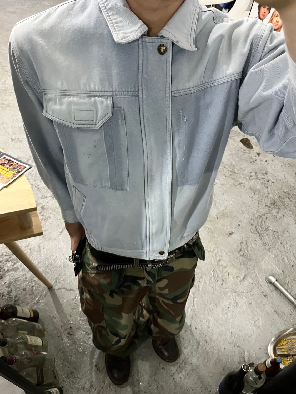 None dirty distressed work jacket 상품이미지3