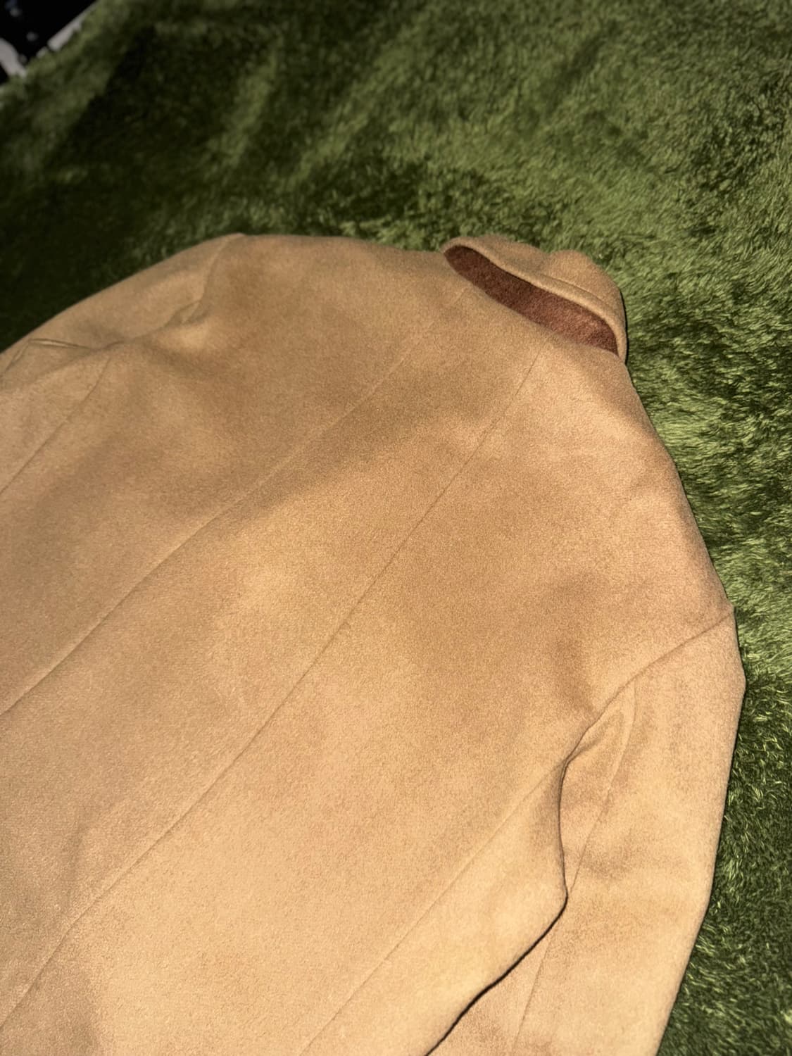 [L] 언어펙티드 21FW 오버사이즈드 체스터필드 코트 카멜 상품이미지9