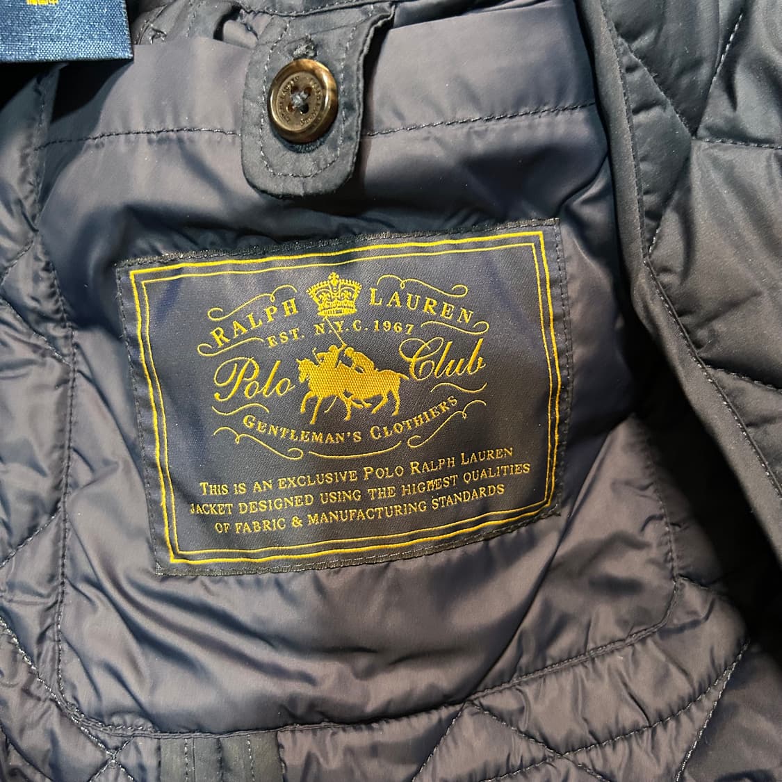 [L] 폴로 랄프로렌 송아지 가죽 덧댐 퀄팅 자켓 상품이미지7