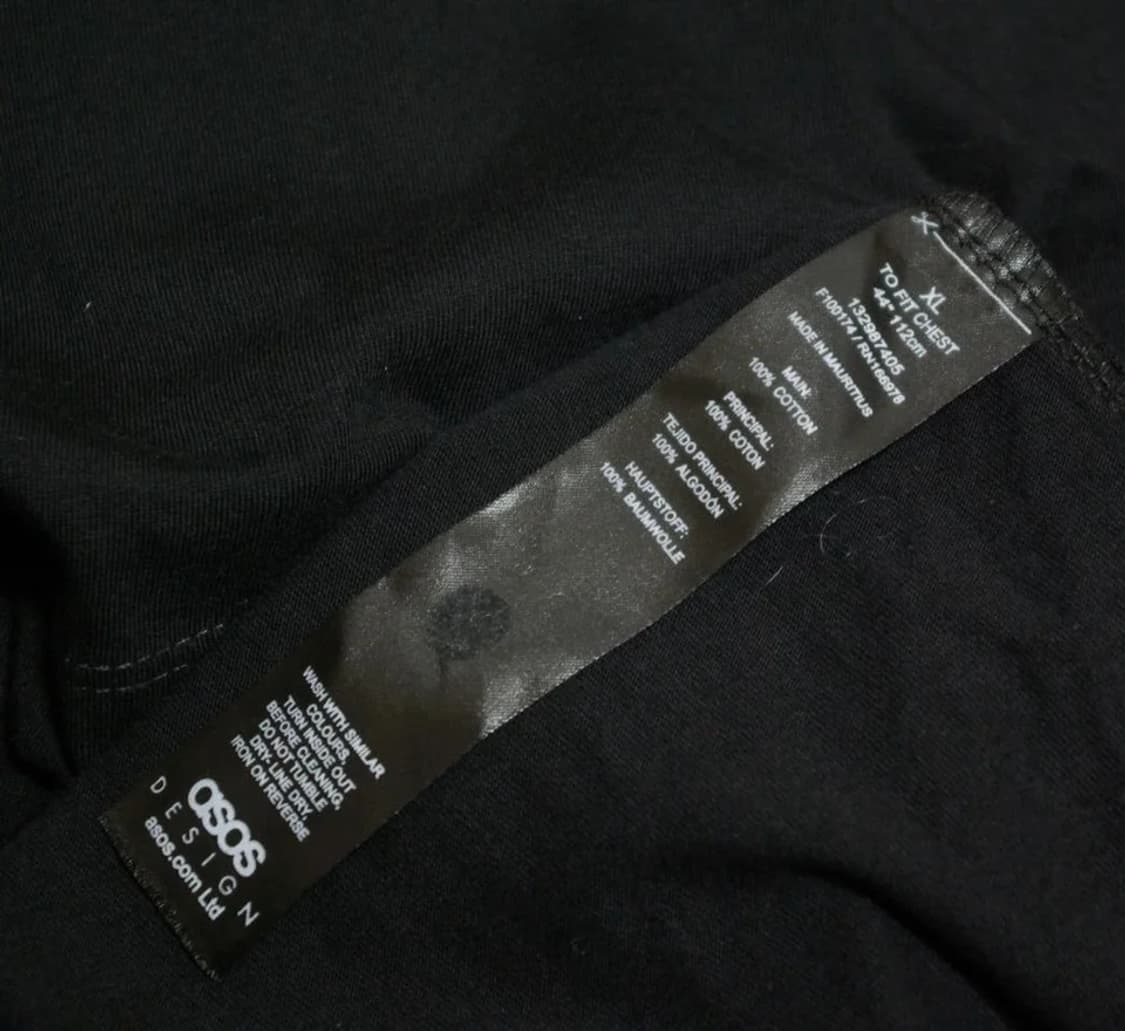 아소스 오버핏 반팔티셔츠 XL 상품이미지6