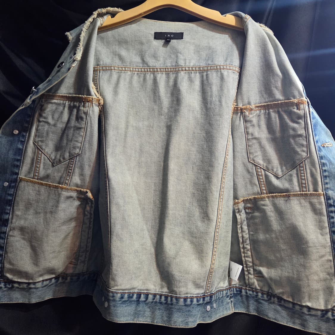 이로 컷오프 데님 베스트 상품이미지5