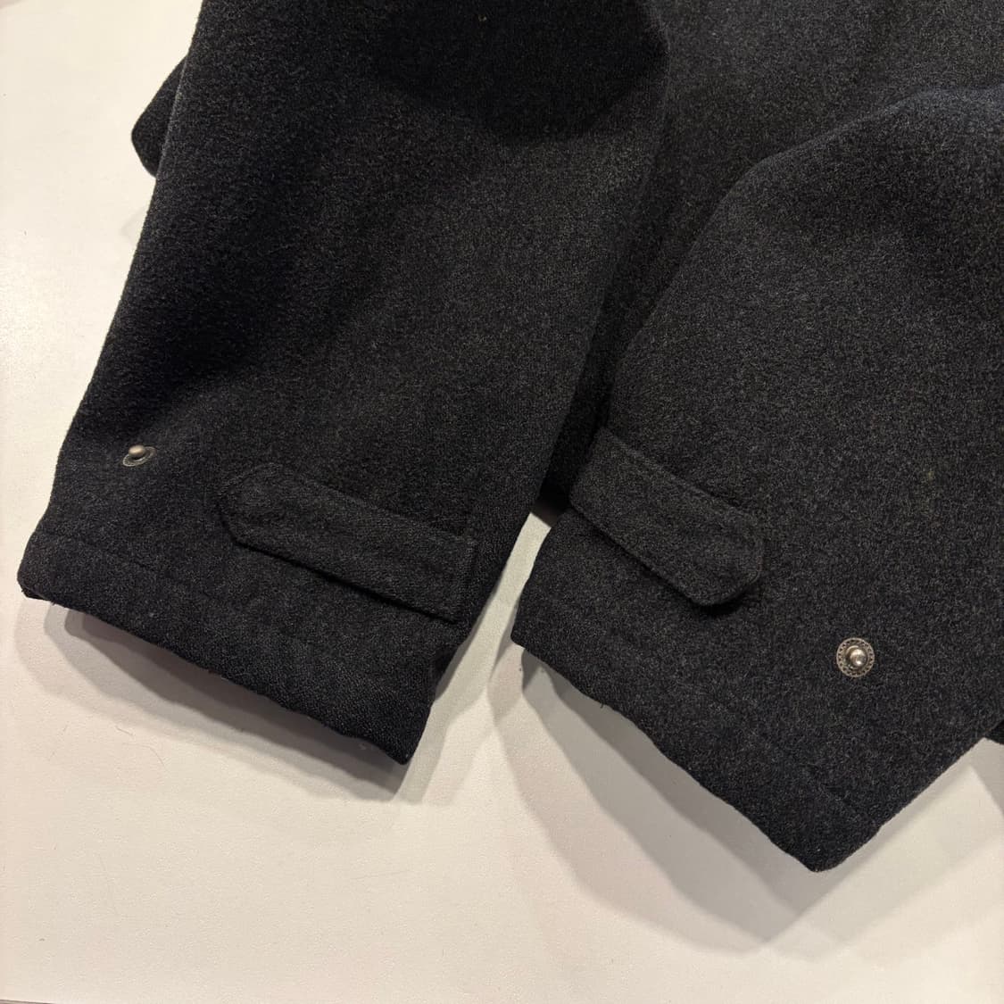 [100] 90s 폴로 랄프로렌 패티드 다크그레이 울 코트 D789 상품이미지5