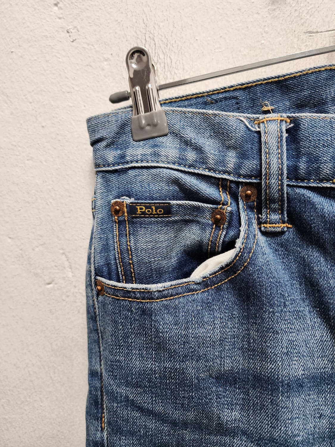 폴로 패치워크 데님 팬츠 상품이미지4