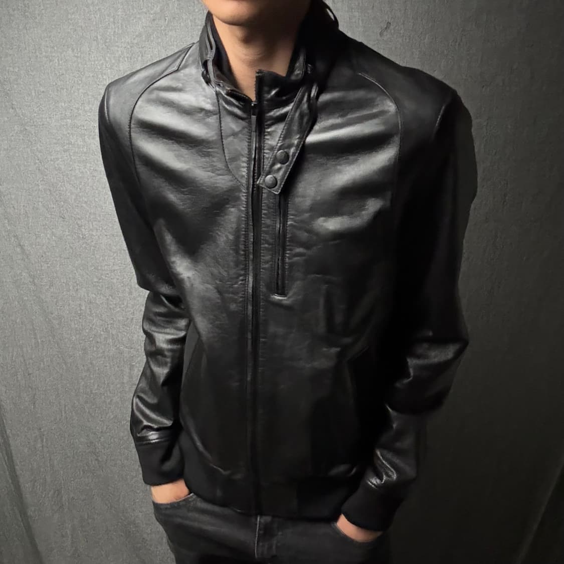 lamb skin leather jacket 상품이미지2