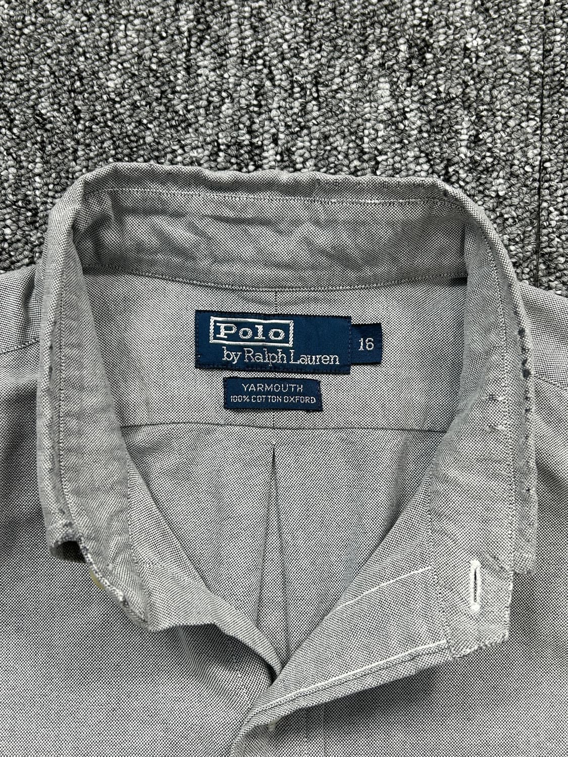 폴로 랄프로렌 그레이 옥스포드 셔츠 XL   상품이미지7