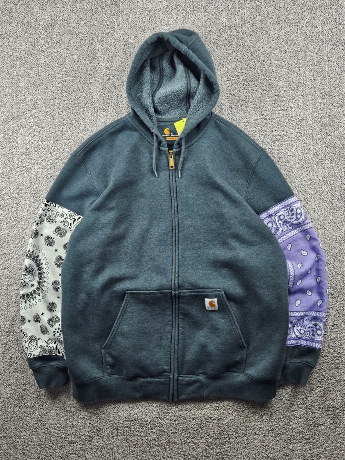 칼하트 페이즐리 반다나 커스텀 스웻 후드 집업 ( XL ) / 11488 상품이미지1