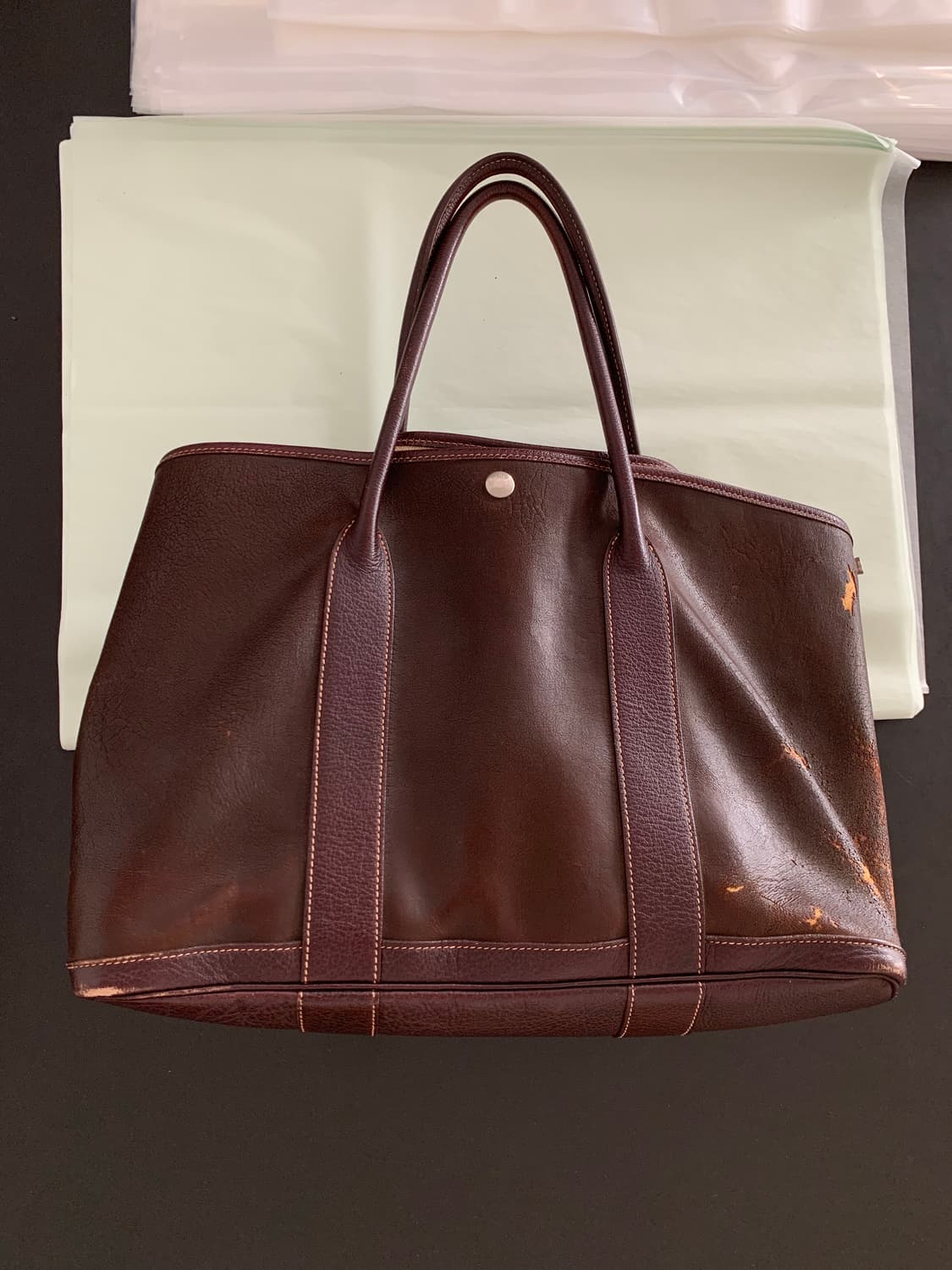 00's Vintage "Hermes" Garden Party Bag 상품이미지10