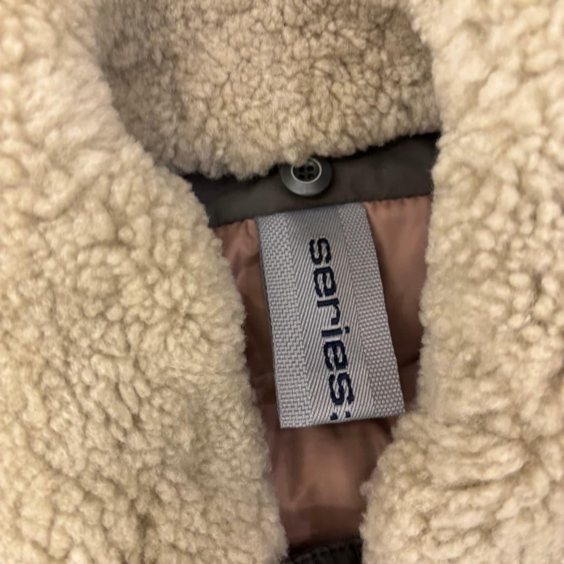 시리즈 카키 양털 봄버 자켓 상품이미지3