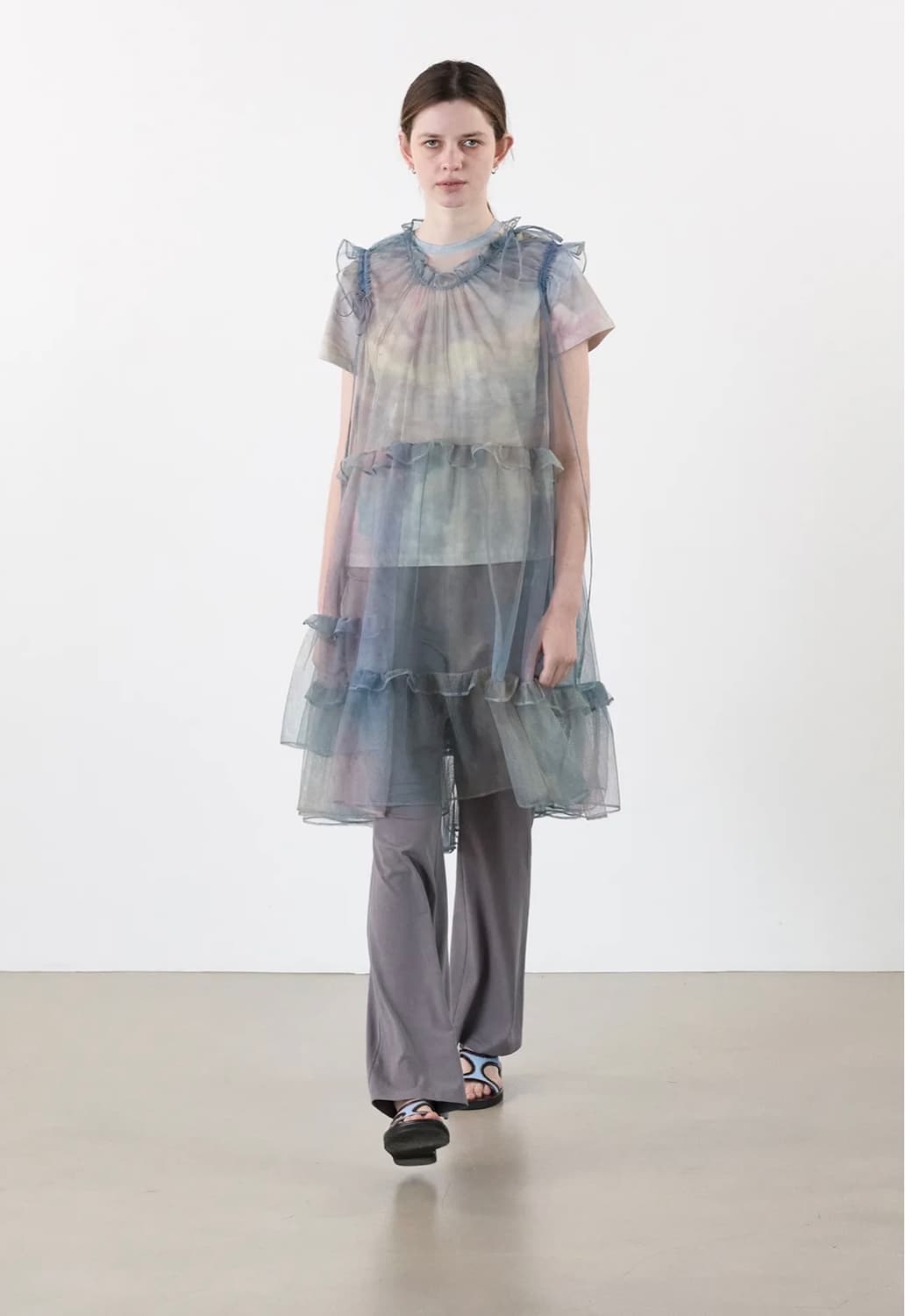 Cosmoss SOFT LAYERED FLARE PANTS 상품이미지2