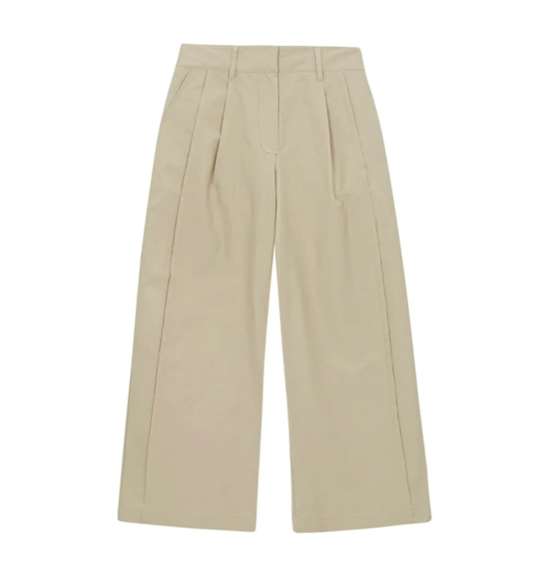 민더리 베이지 와이드 핀턱 팬츠 상품이미지5