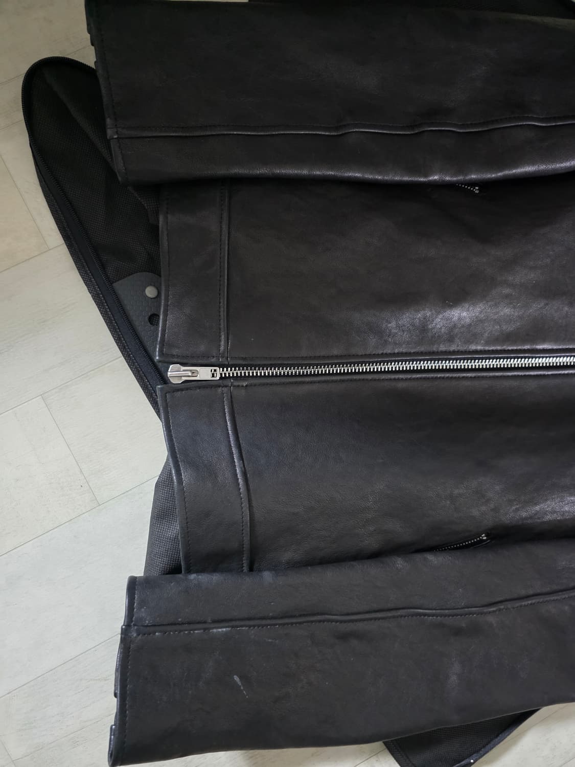 느와르라르메스 싱글 램스킨 레더 자켓 48 상품이미지3