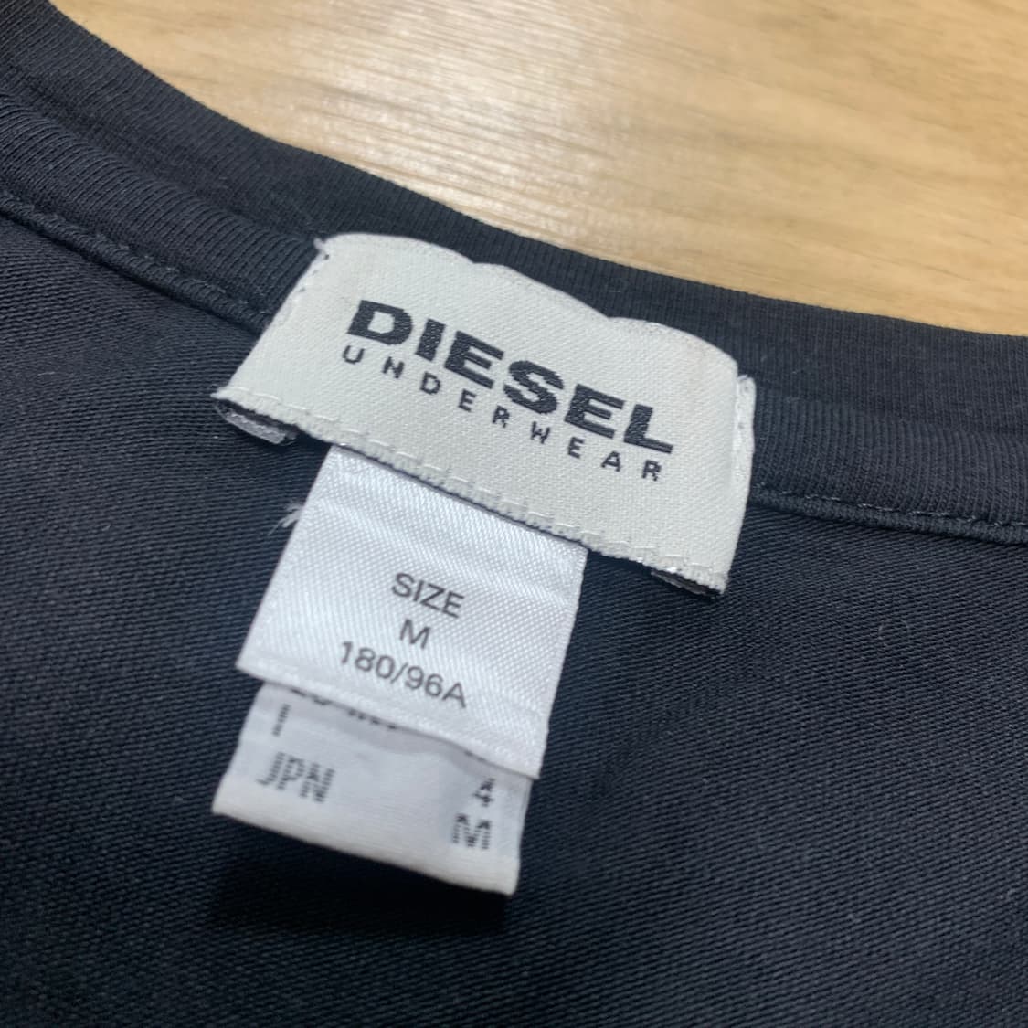M)diesel 디젤 언더웨어 브이넥 로고 반팔티 상품이미지4