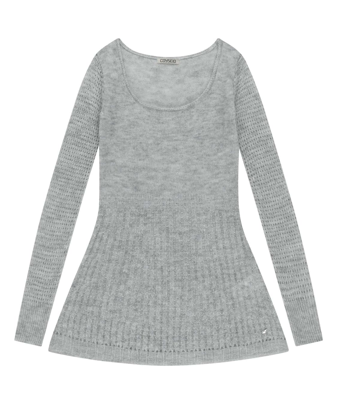 새상품 코이세이오 SOFT BELL KNIT LIGHT GREY 상품이미지1