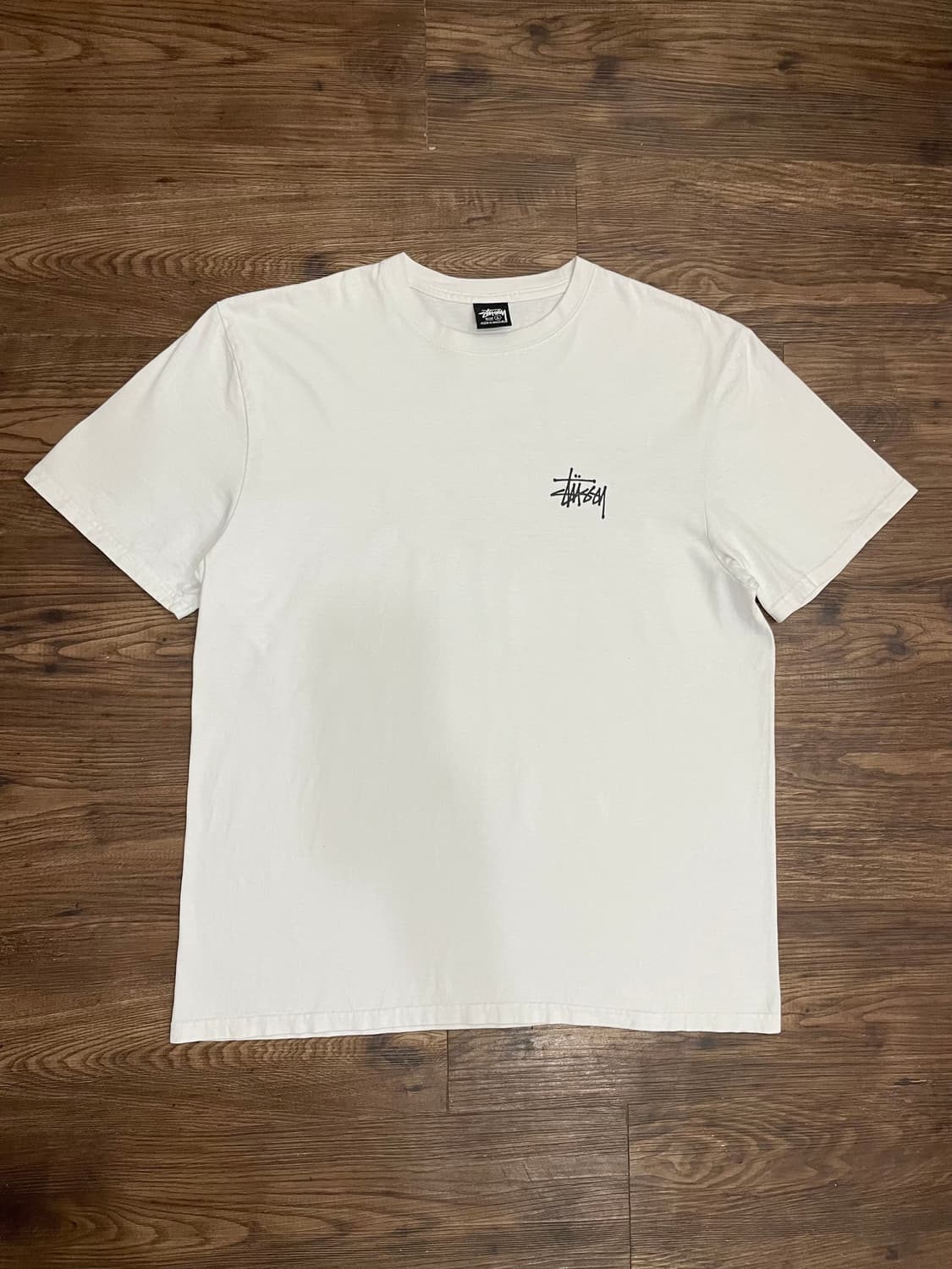 스투시 stussy 베이직 로고 반팔 티셔츠 화이트 상품이미지2