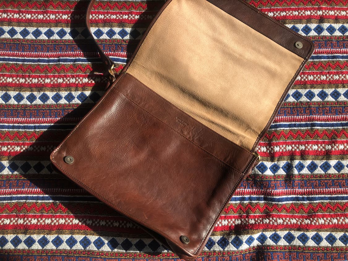 빈티지 이탈리아 레더 브리프케이스 상품이미지5