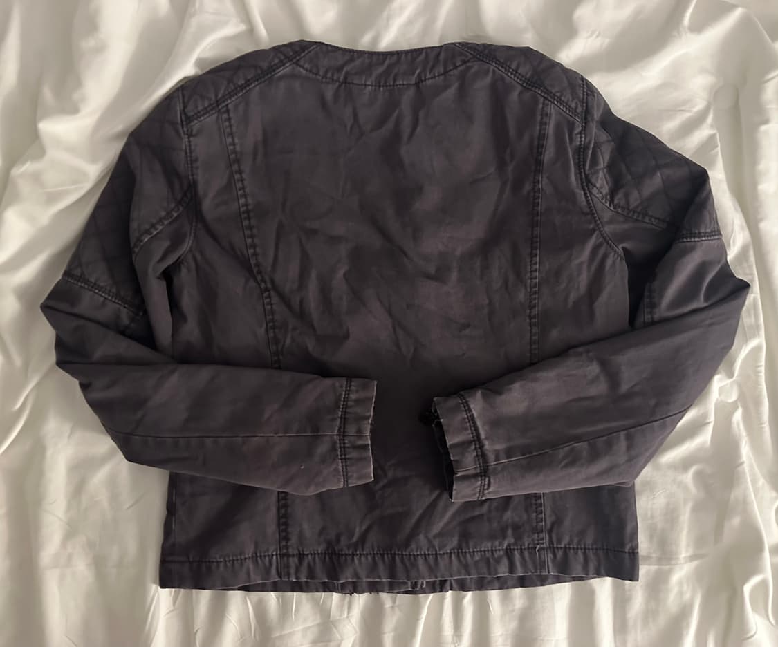 Gap 갭 y2k gray 워싱바이커자켓 상품이미지3