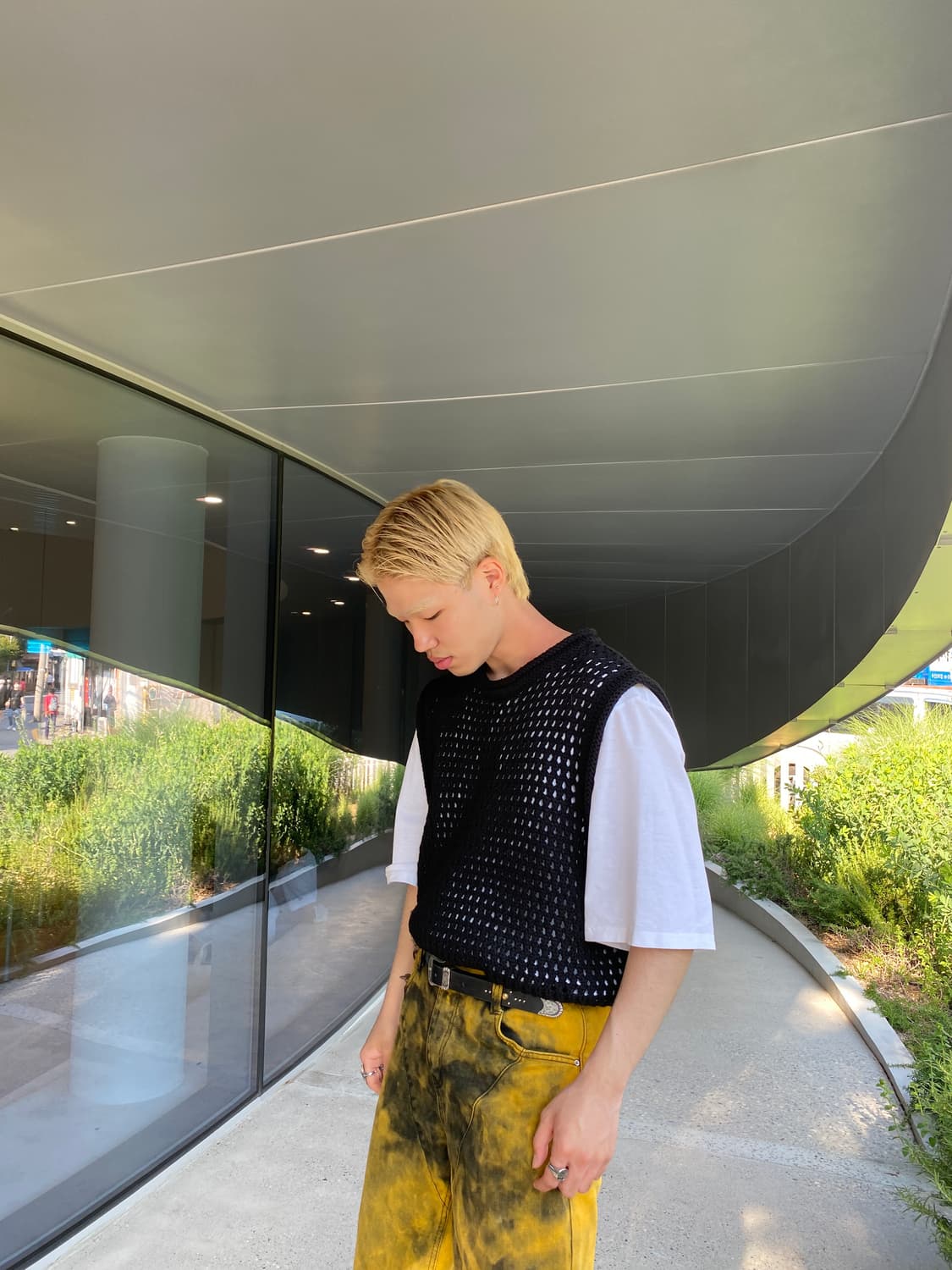 문선 니트 조끼 상품이미지3