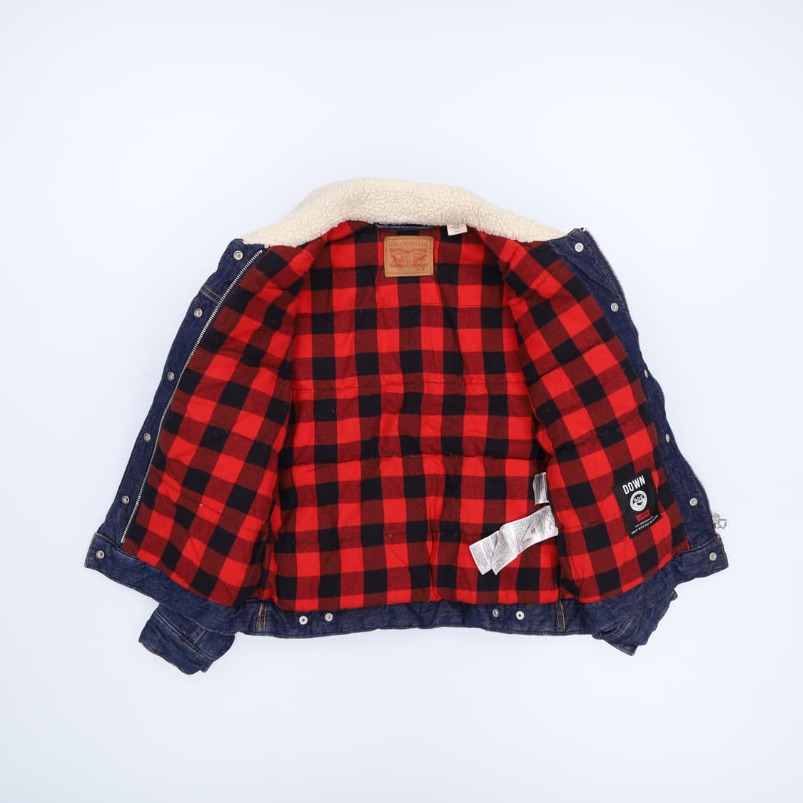 S 리바이스 구스다운 패딩 트러커 청 자켓 4214 상품이미지3