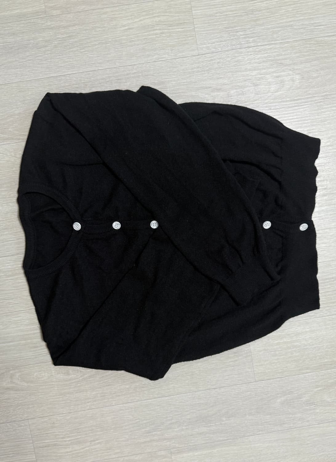 베이직 블랙 가디건 상품이미지2