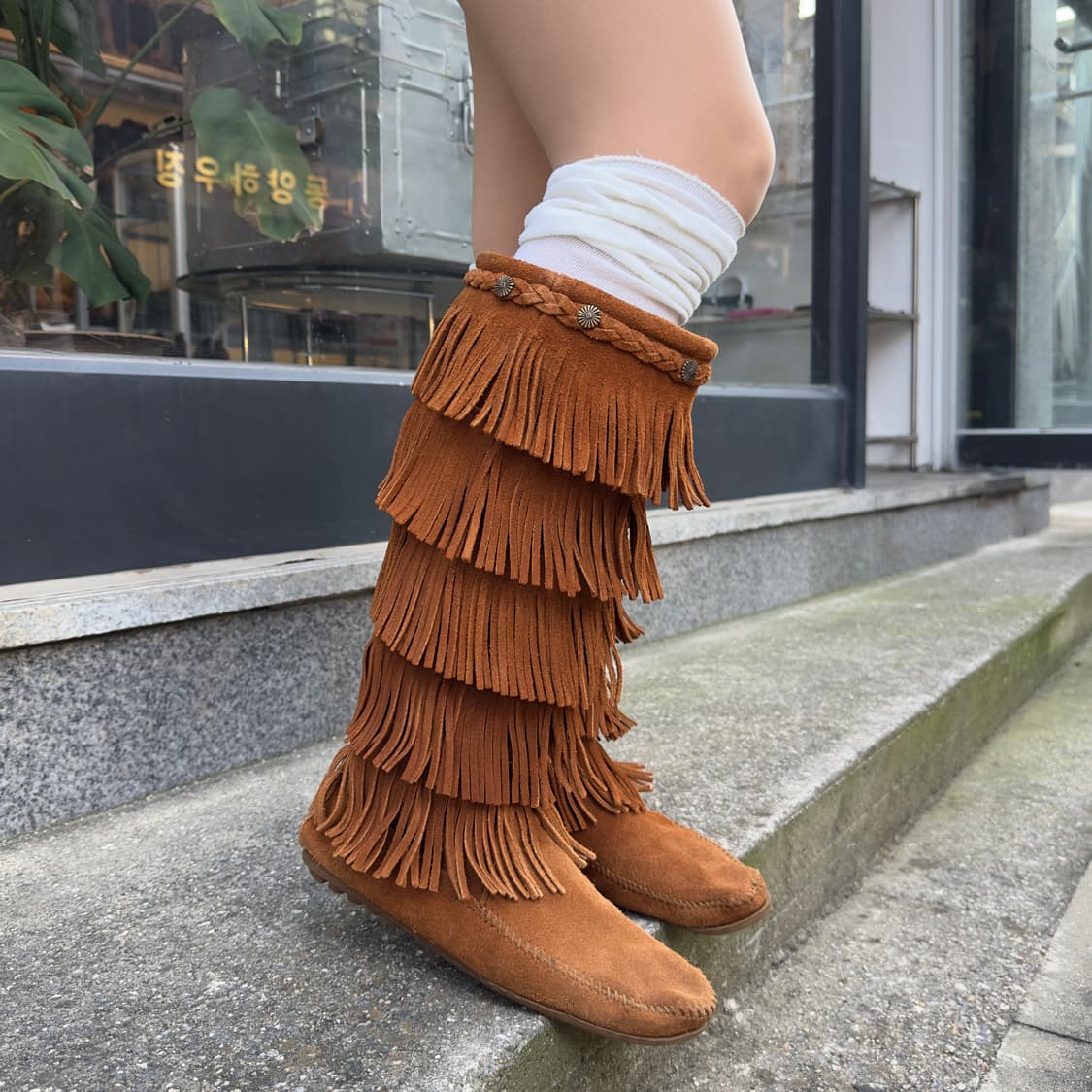 미네통카 5단 프린지 부츠 상품이미지8