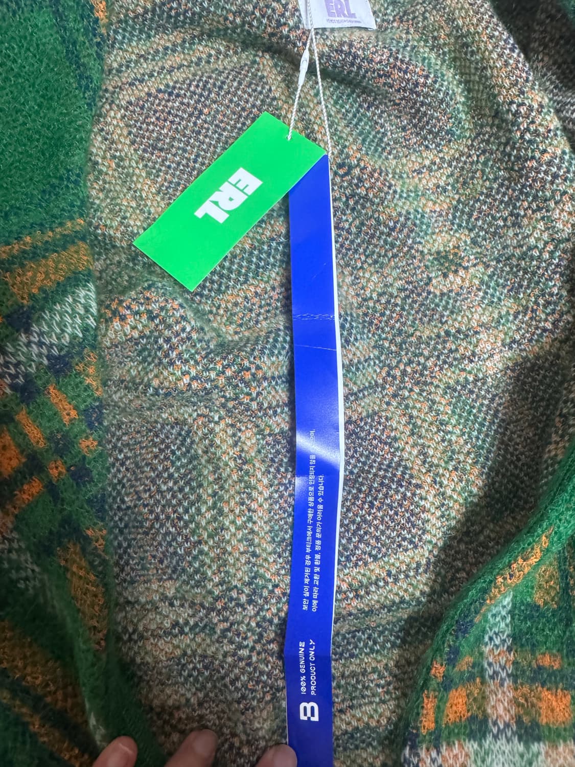 Erl 체크 크롭 가디건 m 상품이미지4