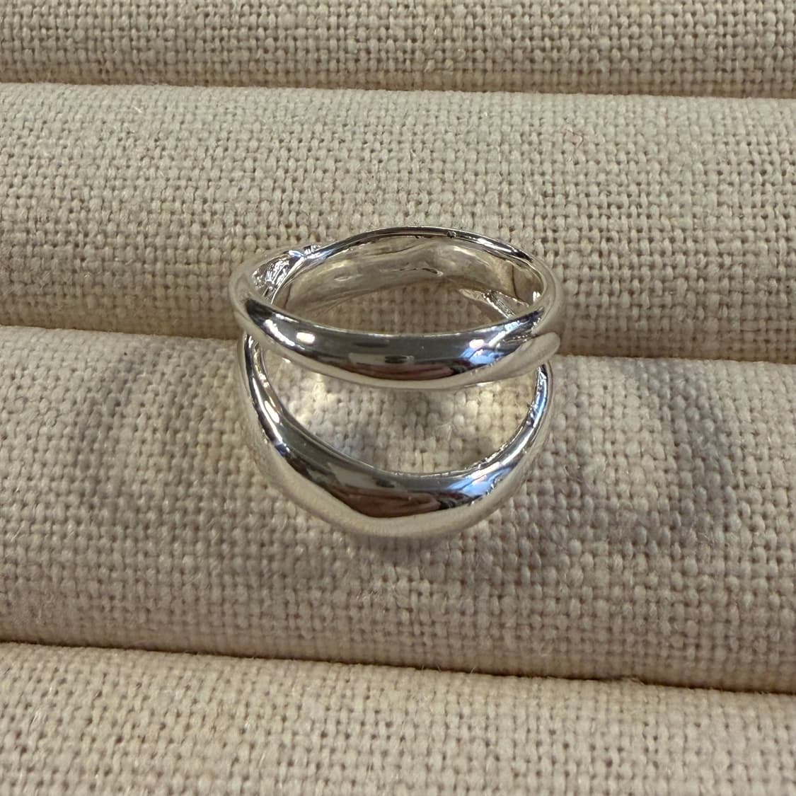 새상품 여성 신주 은도금 무한궤도 반지 상품이미지2