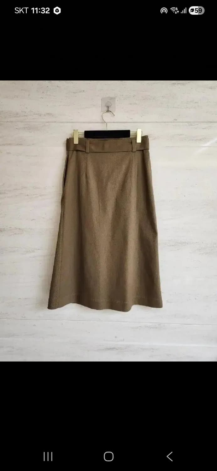 앤아더스토리즈 벨티드 코튼 스커트 66사이즈 상품이미지3