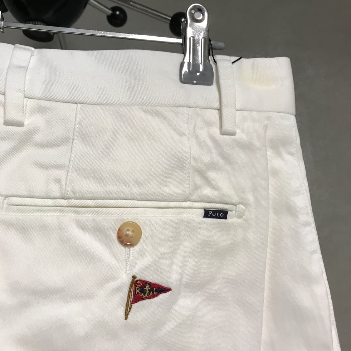 폴로 랄프로렌 멀티 자수 치노 팬츠 화이트 6(W) 상품이미지5