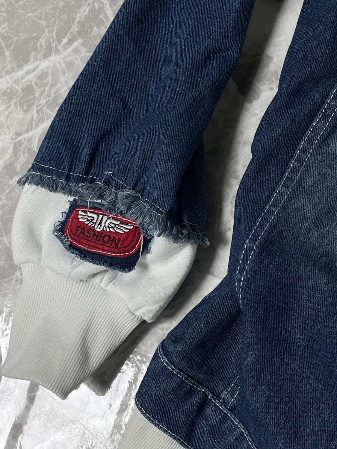 patchwork denim hoody jacket 상품이미지5