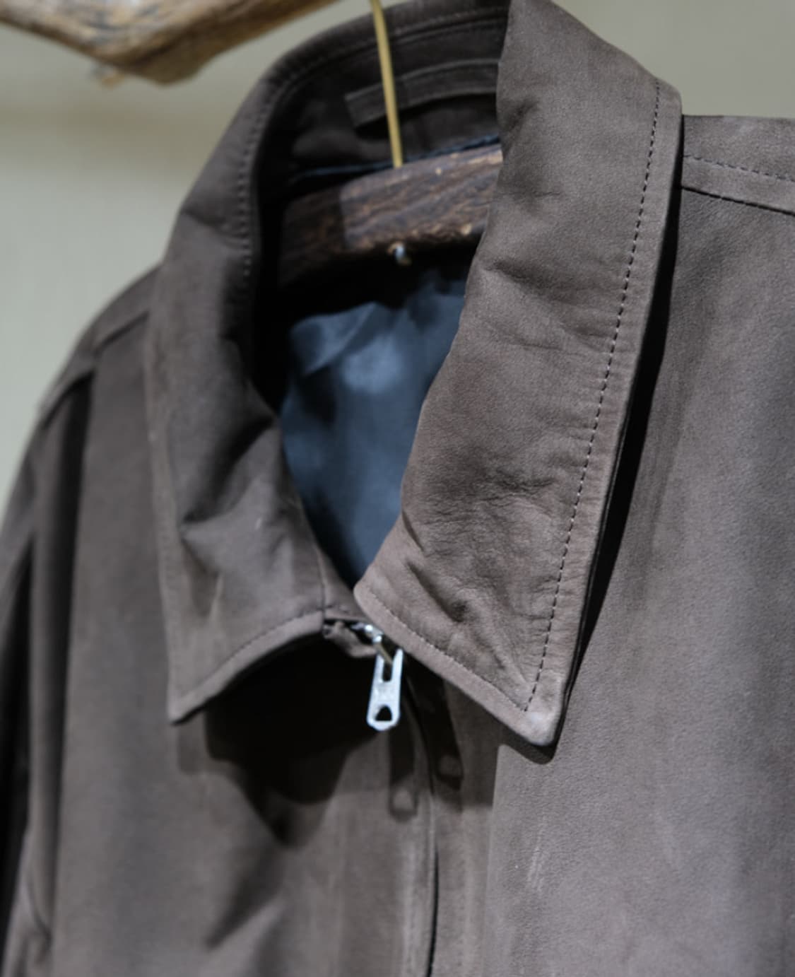 요코사카모토 누벅 레더 블루종 상품이미지5