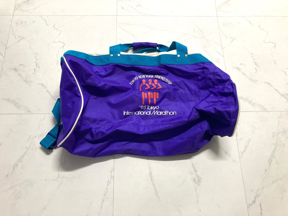 90s 아식스 뉴욕 도쿄 마라톤 더플백 보스턴백 상품이미지2