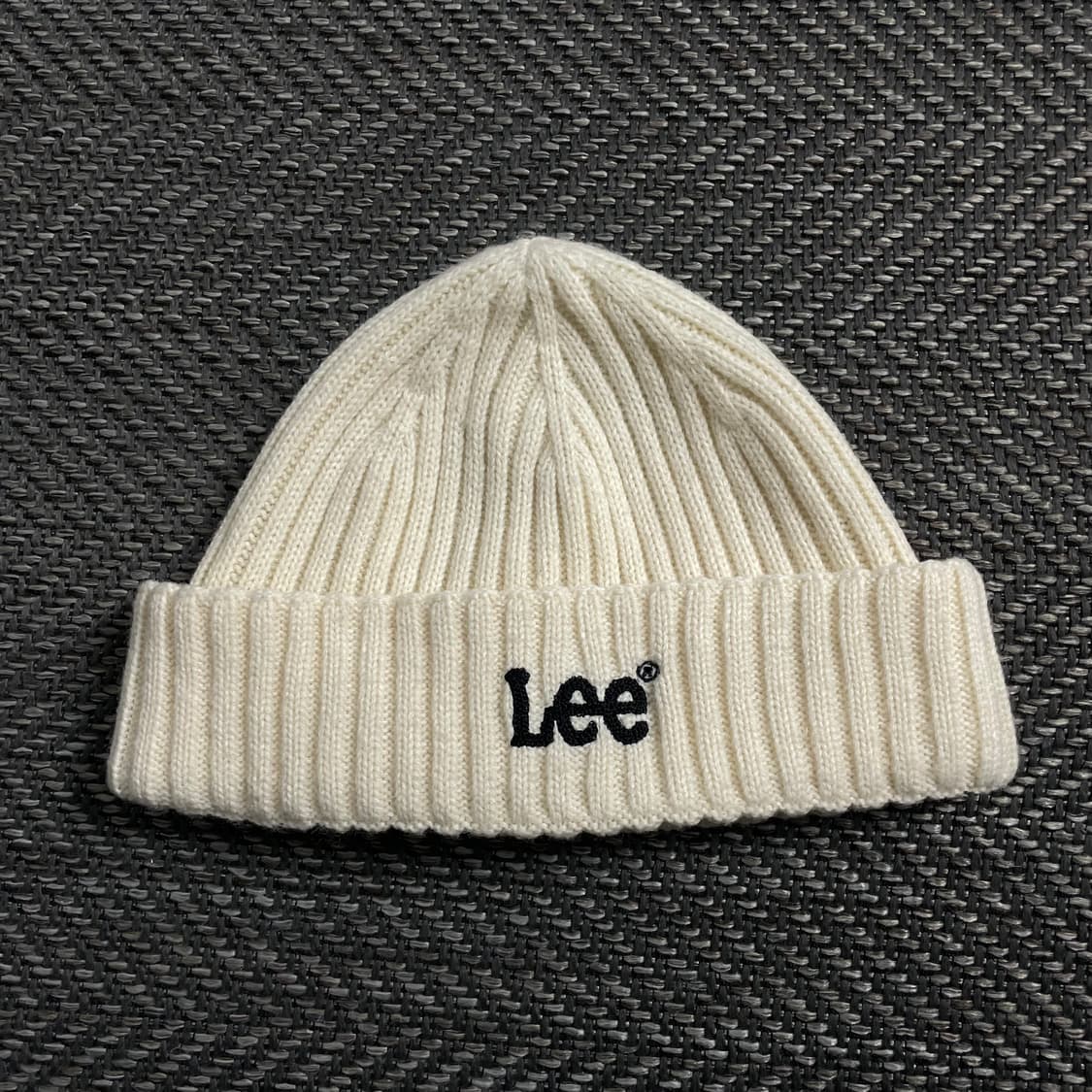 Lee 자수 로고 크림 니트 비니y 4182 상품이미지2