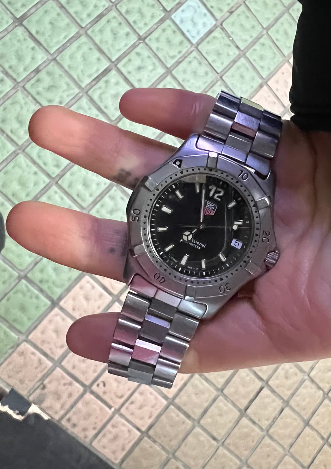 태그호이어 빈티지 프로페셔널 38mm 검판 wk1110 상품이미지1