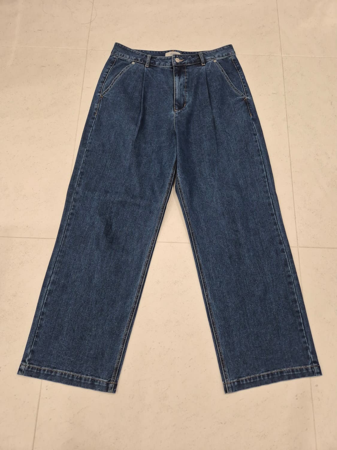 [스튜디오톰보이] 원턱 와이드 데님 팬츠 L 상품이미지1