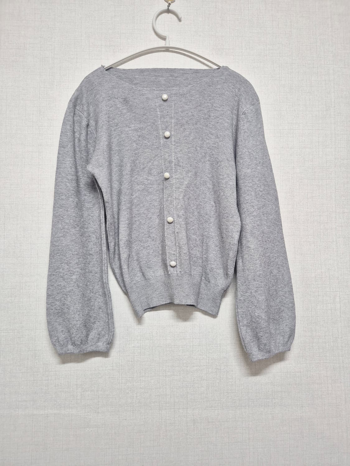 그레이 진주 티셔츠 상품이미지1