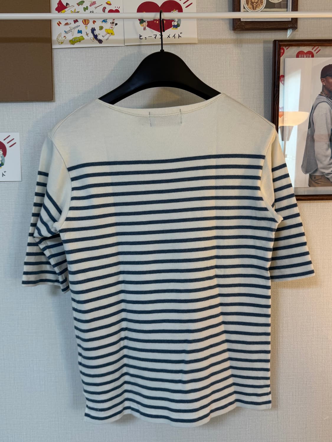 (XS)RRL 더블알엘 스트라이프 보트넥 바스크 셔츠 반팔티 상품이미지2