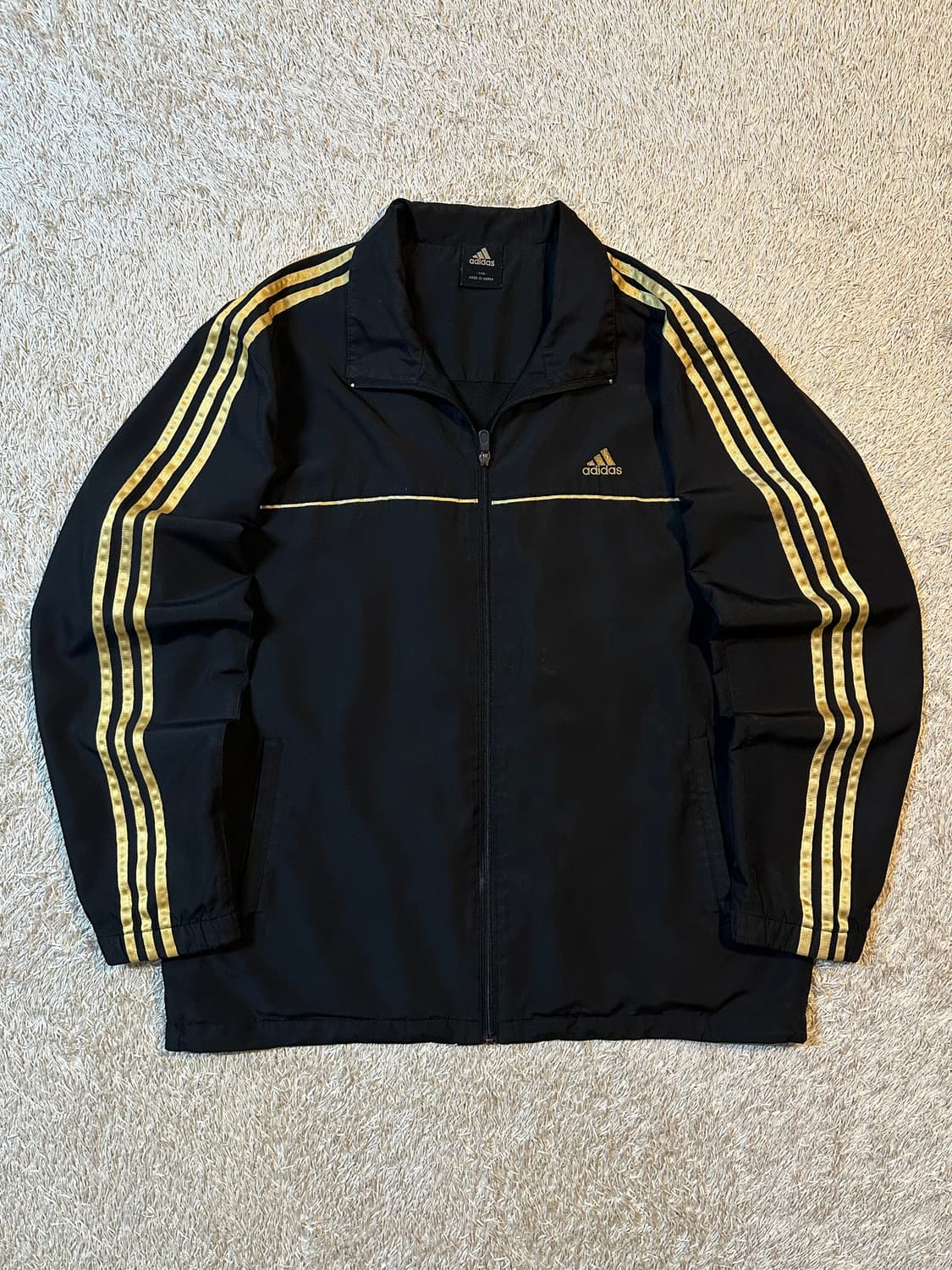 아디다스 ADIDAS 삼각로고 사이드라인 검골 바람막이 자켓 상품이미지1