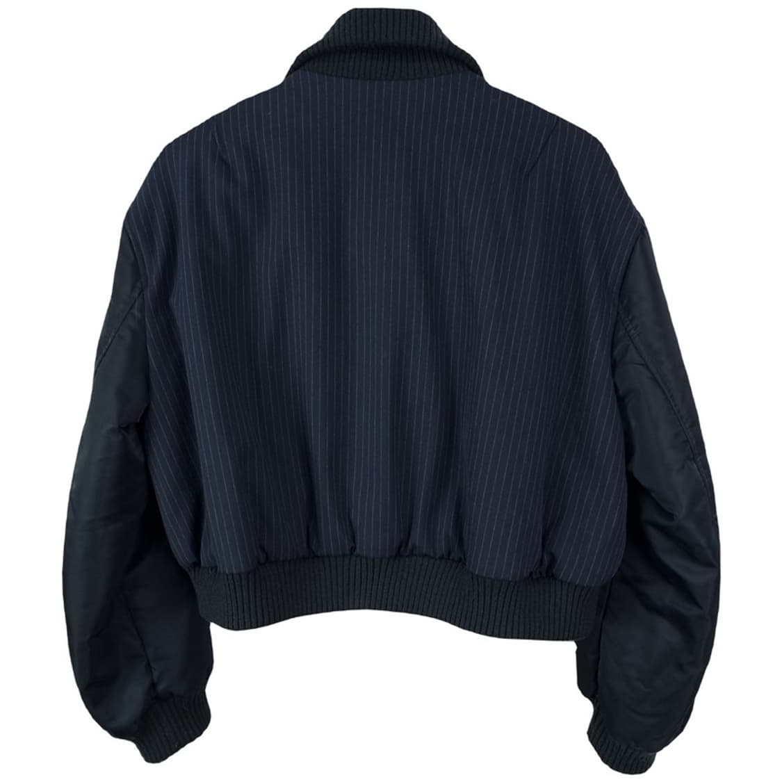 [자라] 하이넥 크롭 오버핏 블루종 봄버 자켓 M19346 상품이미지3