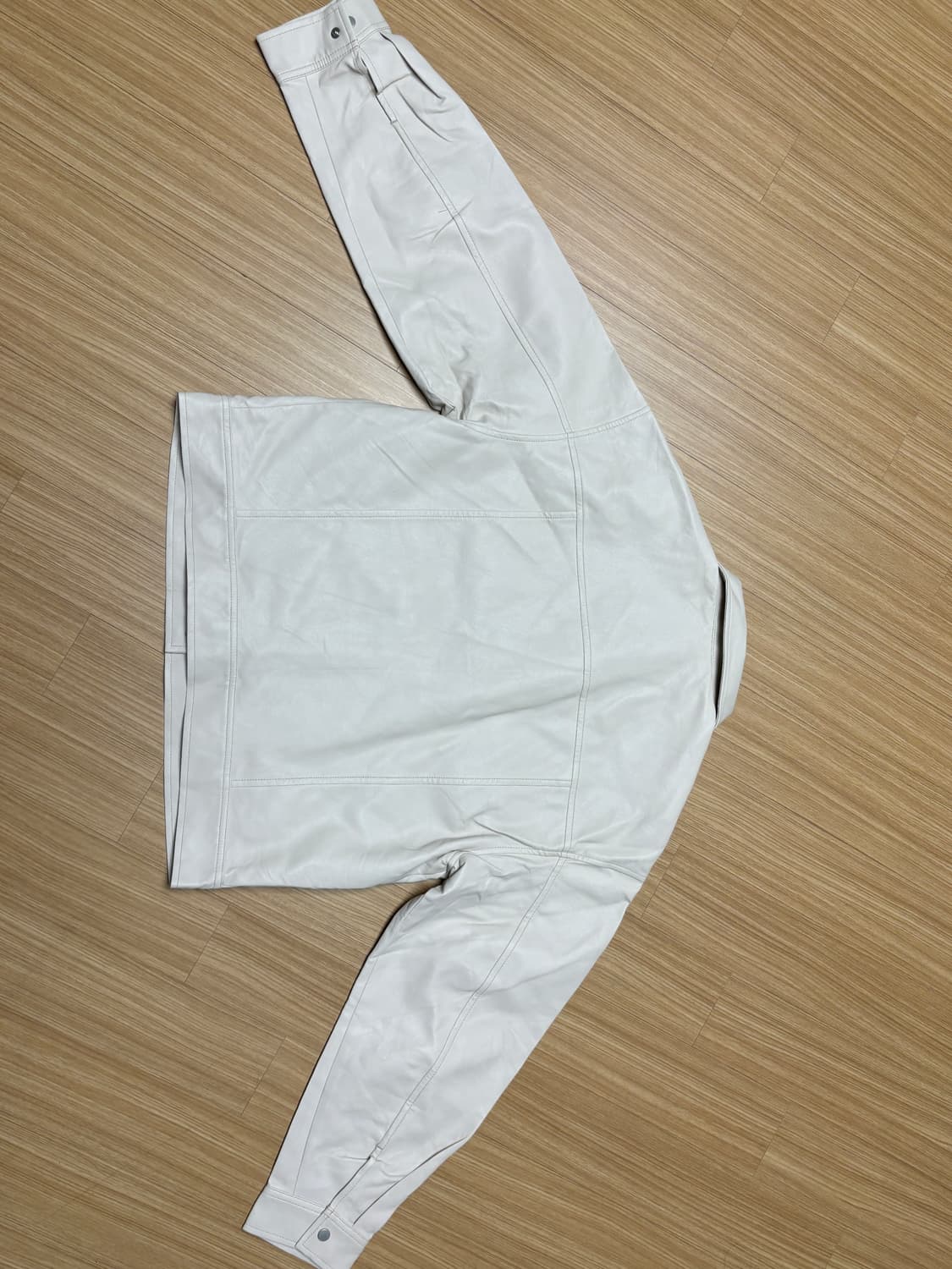 재패니즈 아이보리 레자셔츠 자켓 상품이미지3