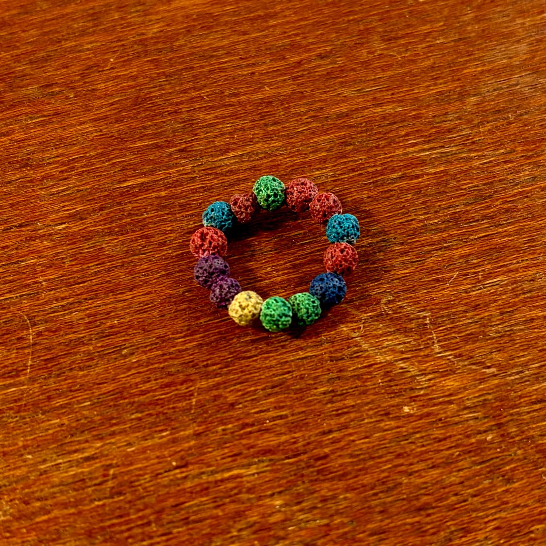 새상품 오리지널 화산석 남여공용 컬러 반지 상품이미지3