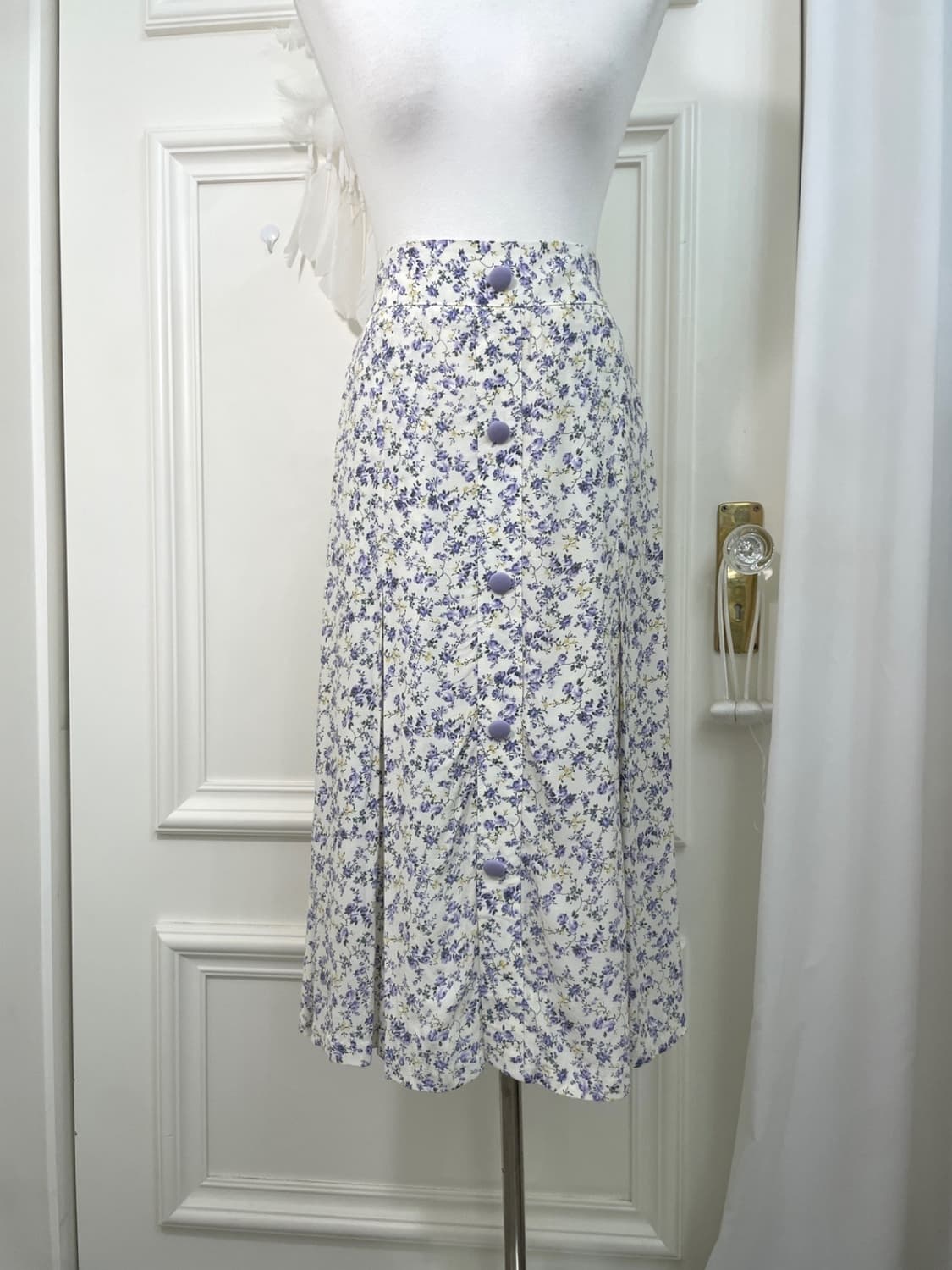 ivory lavender flower pattern banding sk 상품이미지5
